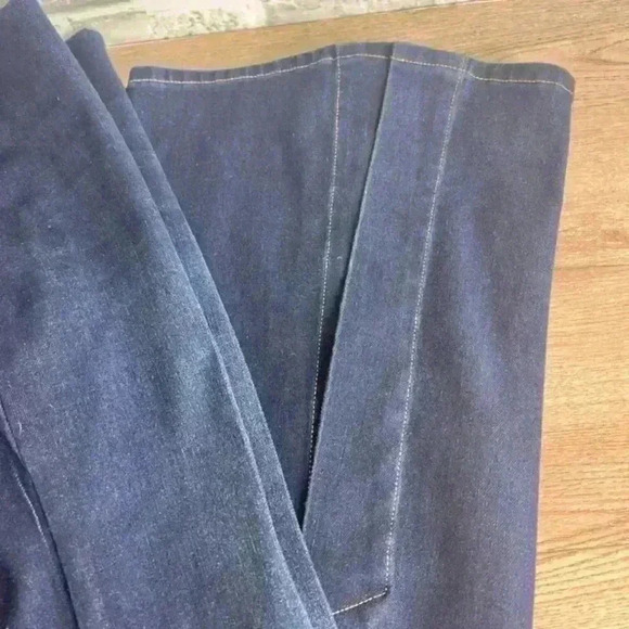Soft Surroundings Ultimate Flared Slit Leg Denim Jeans - Picture 5 of 8